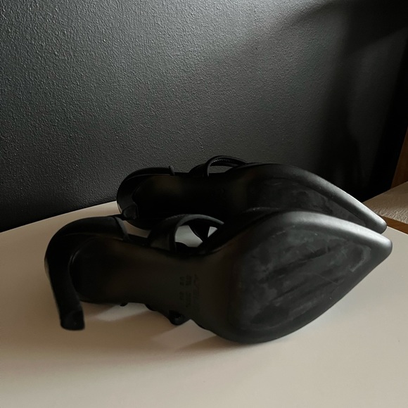 ATELJE 71 Quasar Criss-Cross Black Pointed Toe Heel - Picture 5 of 6